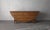 1980s 6ft Round Parquet Oak Drop Leaf Dining Table For Sale - Image 4 of 11