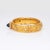 Antique Gia No Heat Sapphire Diamond Bracelet 19k Yellow Gold Leitao & Irmao For Sale - Image 4 of 6