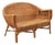 Wicker and Bamboo Sofa, 1950s For Sale