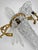 Transparent Pair of French Louis XVI Style Cut-Crystal and Gilt-Metal Candelabra, Circa 1880–1900 For Sale - Image 8 of 13