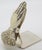 1970s Vintage Italian Handmade Genuine Silver Figural Hand Desk Memo Clip From Florence For Sale - Image 9 of 14