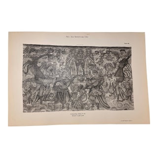 Antique Angel Musicians Embroidery Print For Sale