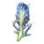 Majolica Iris Vase Massier, Circa 1880 For Sale