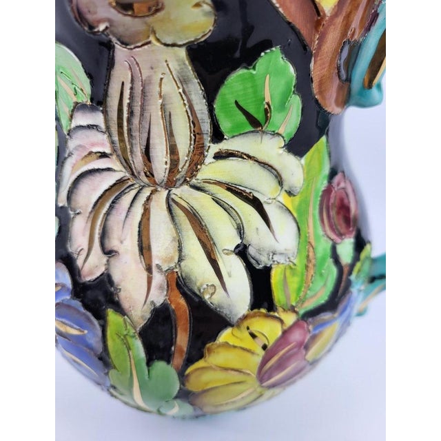Monaco Ceramic Vase with Gilt Decoration from Cerart, 1950 For Sale - Image 10 of 12