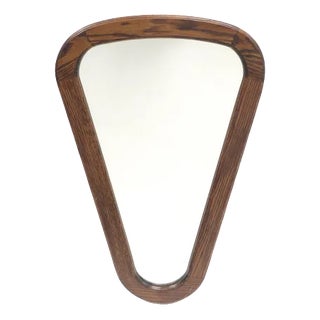 Vintage Mirror with Wooden Frame, 1970s For Sale