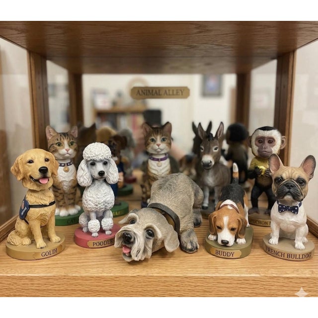 A sweet vintage bobble‑head Terrier dog figurine, full of the nostalgic charm that defined mid‑century novelty décor. The...