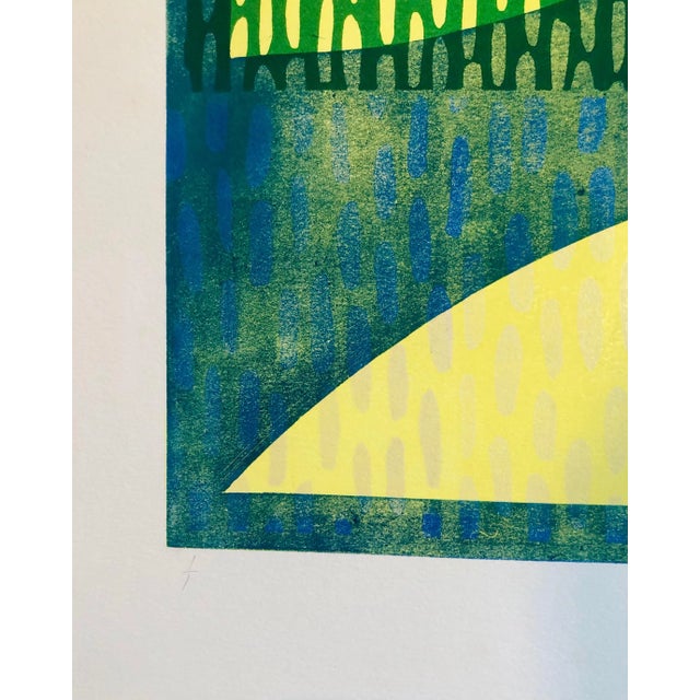 Contemporary Pierre ObandoAbstract Modernist Colorful Bold Monoprint Monotype Painting Print Pierre Obando, 1997 For Sale - Image 3 of 5