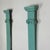 Teal Antique Architectural Salvaged Wooden Pair of Matching Decorative Pilaster Columns For Sale - Image 8 of 10