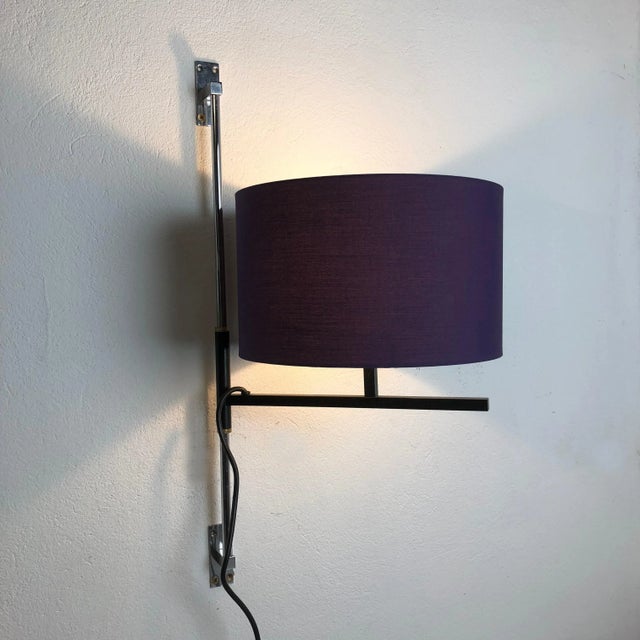 Minimalist Metal Adjustable Wall Light attributed to Cosack, Germany, 1960s For Sale - Image 9 of 18