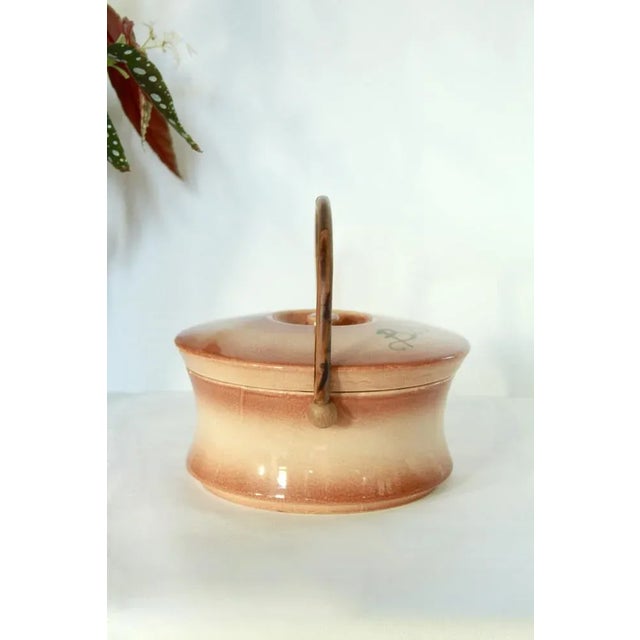 Mid-Century Ceramic and Bamboo Cookie Jar, Italy, 1960s For Sale - Image 6 of 9