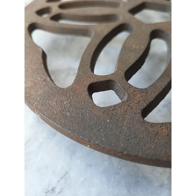 Mid 20th Century Mid 20th Century Bird in Tree Trivet For Sale - Image 5 of 9