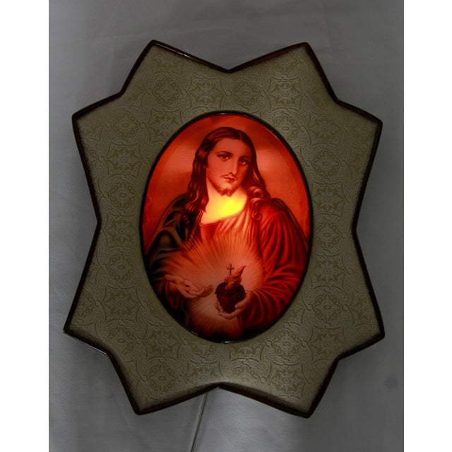 Mid-Century Modern Religious Wall Lamp, Italy, 1950s For Sale - Image 11 of 14