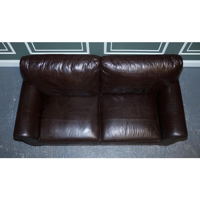 Vintage Brown 3-Seater Sofa For Sale - Image 5 of 13