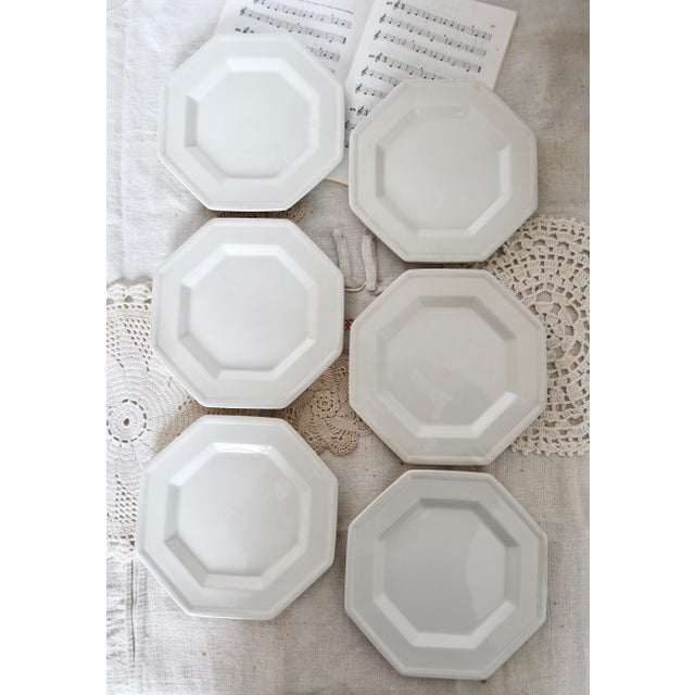 Vintage Octagonal Beaded Flat Dessert Plates by Johnson Brothers, 1980s, Set of 6 For Sale - Image 10 of 10