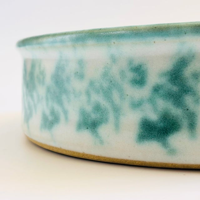Large Vintage Pysht Pottery Evergreen Bowl For Sale In San Francisco - Image 6 of 9
