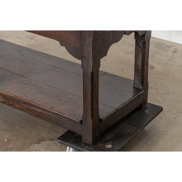 18th Century English Oak Dresser Base, 1780s For Sale - Image 12 of 18