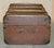 Antique Victorian Leather Elm & Canvas Steamer Trunk, 1880s For Sale - Image 13 of 18