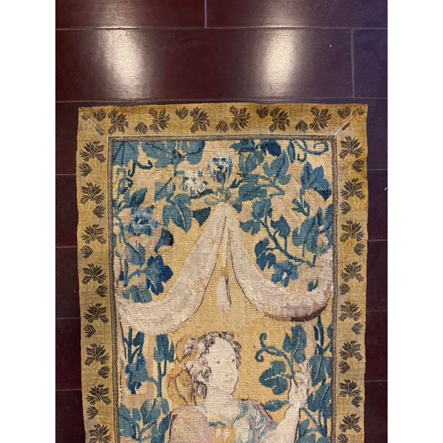 Antique 16th Century Flemish Tapestry For Sale - Image 9 of 10