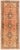 Vintage Distressed Medallion Peach Wool Runner For Sale - Image 9 of 9