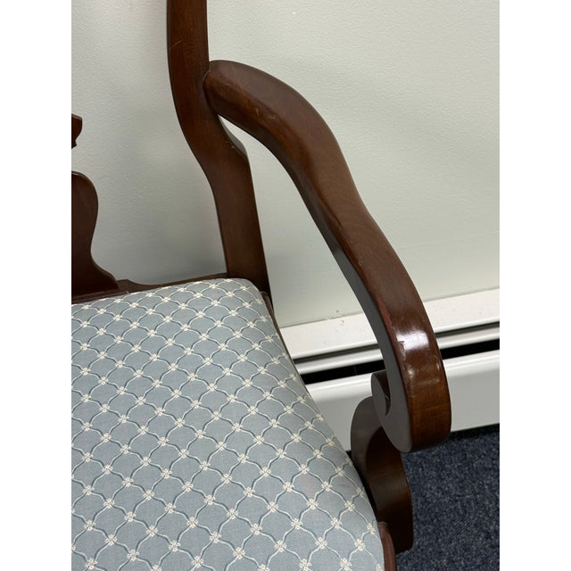 Vintage Pennsylvania House Solid Cherry Georgian Dining Chairs - Set of 6 For Sale - Image 9 of 12