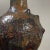 Vintage Abstract Expressionist Lustrous Copper Glazed Ceramic Gooseneck Vessel, Signed For Sale In Philadelphia - Image 6 of 10