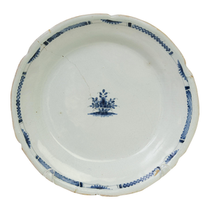 18thC St. Cloud Faience Plate, France