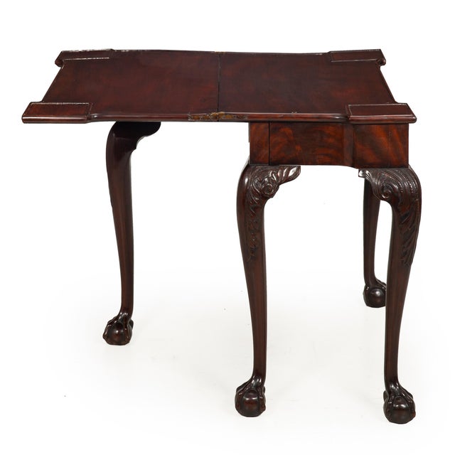 Late 18th Century English George III Mahogany Gate Leg Card Game Table Circa 1770 For Sale - Image 5 of 18