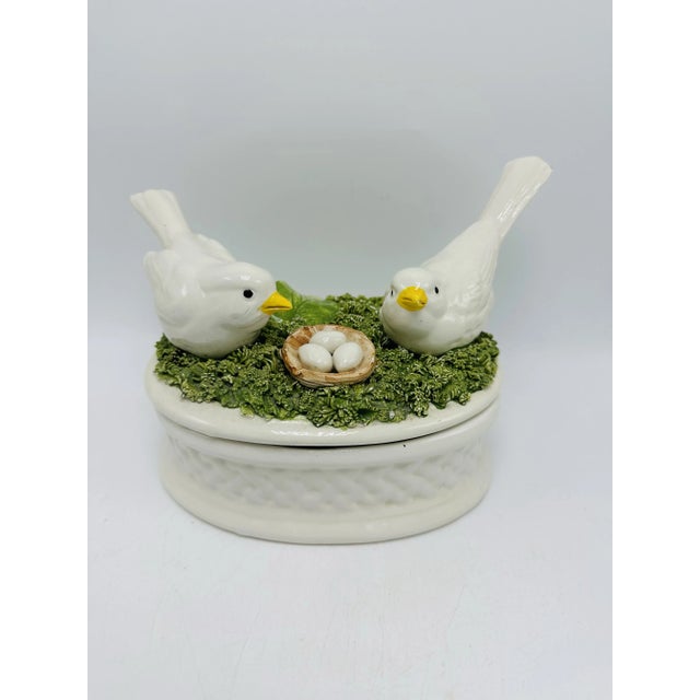 Vintage Italian Ceramic Bird Lidded Dish For Sale In Charleston - Image 6 of 6