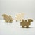 This set of three travertine camel sculptures was handcrafted in Italy during the 1960s and 1970s. Carved from natural...
