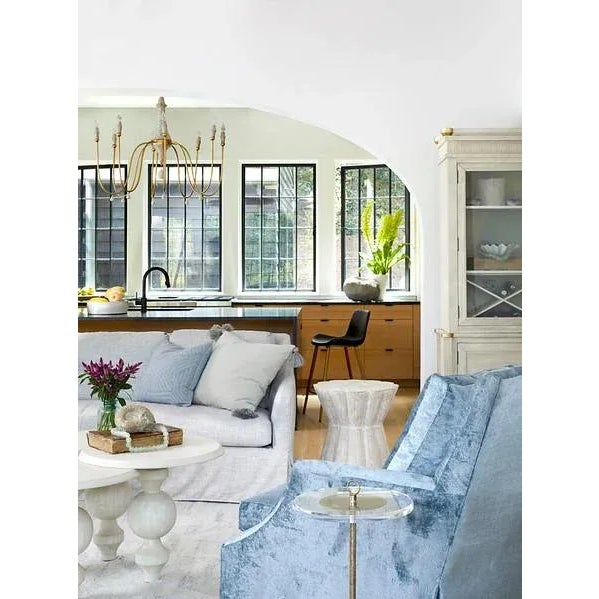 Transitional Annie Scalloped Side Table For Sale - Image 3 of 4