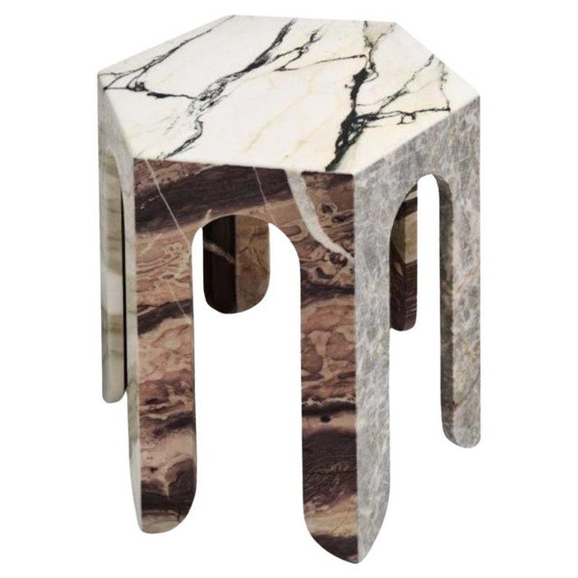 Sesto TSCF Hexagonal Coffee Table in Various Marbles by Bufalini Marmi For Sale - Image 9 of 9