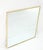Aluminum Rope Edge Square Italian Mid Century Modern Wall Mirror For Sale - Image 10 of 10