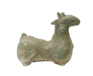 Ancient Chinese Style Ceramic Pottery Art Figure