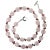 Metal Ajd 27 Inch Garnet and Rose Quartz Necklace For Sale - Image 7 of 7