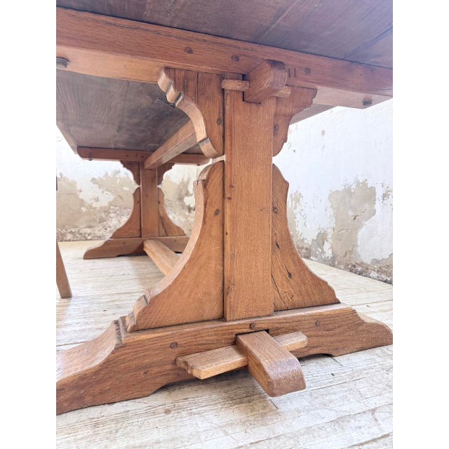 Monastery Table in Oak, 1950s For Sale - Image 12 of 18
