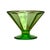 A striking set of four vintage Art Deco sorbet cups crafted in luminous uranium green pressed glass. Each cup features a...