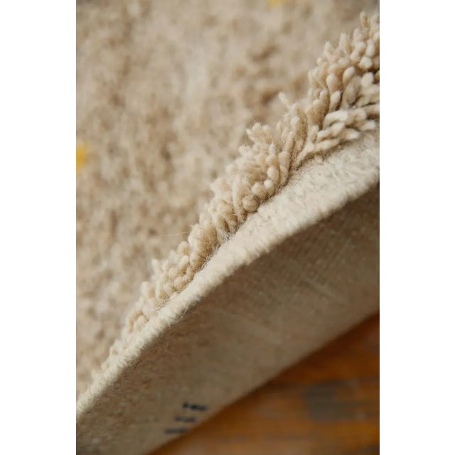 Beige Handmade Moroccan Wool Rug With Multicolor Confetti Polka Dots 8x10 Ft For Sale - Image 11 of 12