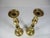 Classic Pair of 1980s Solid Brass Candle Holders For Sale - Image 4 of 6