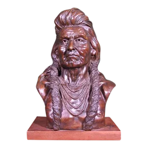 Chief Joseph of the Nez Perce Indians, Arnold Goldstein Bronze, Signed, Inscribed and Numbered