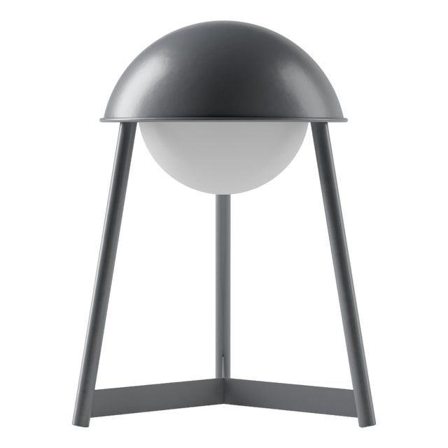 HELMET Rechargeable Cordless LED Table Lamp, 3-Levels Brightness Touch Sensor Control, Iron For Sale