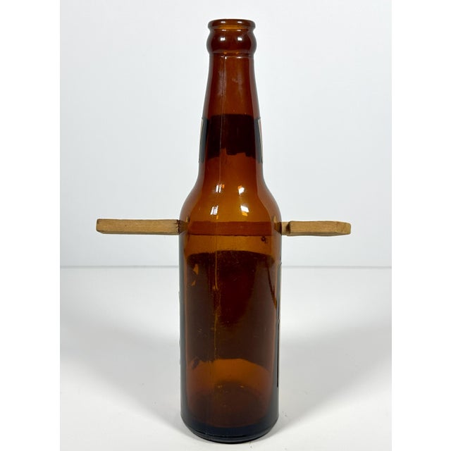 Folk Art Arrow Through Goetz Beer Bottle: Whimsical Display Piece For Sale - Image 6 of 10