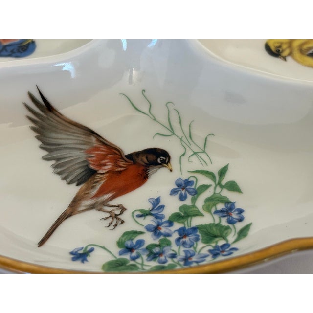 1940s 1940’s Limoges, France Divided Porcelain Dish Trimeed in 24k Gold For Sale - Image 5 of 7