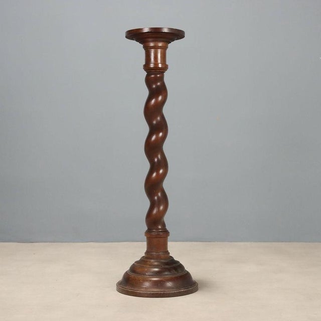 Antique Italian Walnut Plant Stand, 1890s For Sale - Image 8 of 9