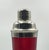 Mid-Century Modern Italian Ruby Red Glass and Chrome Cocktail Shaker, Circa 1960s For Sale In Detroit - Image 6 of 7