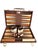 Brown Vintage Mid-Century Tartan Backgammon Game Set in Travel Case For Sale - Image 8 of 18