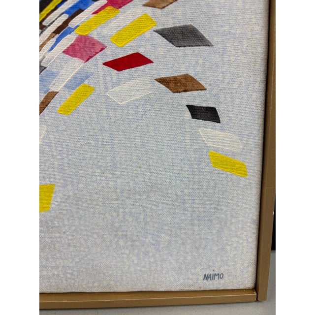 Vintage Contemporary Abstract Oil Painting For Sale - Image 10 of 12