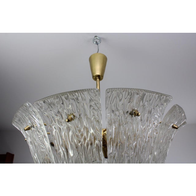 Metal Chandelier from Kalmar, 1950s For Sale - Image 7 of 11