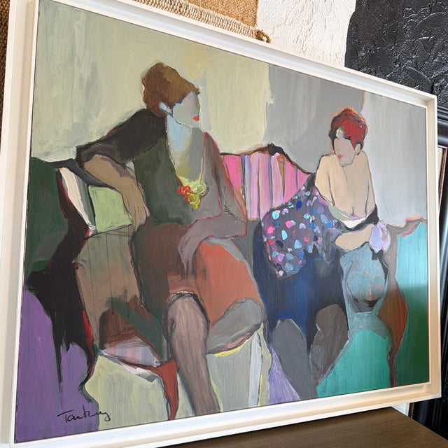 Late 20th Century Itzchak Tarkay Original Oil on Canvas For Sale - Image 11 of 11