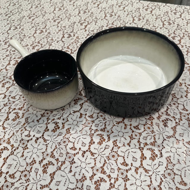 1970s Vintage Sango Black Dinnerware Set - 29 Pieces For Sale - Image 5 of 7
