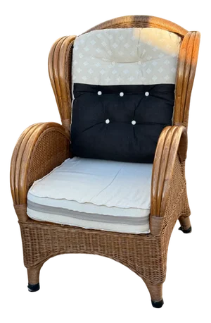 Vintage Wicker Armchair, 1980s